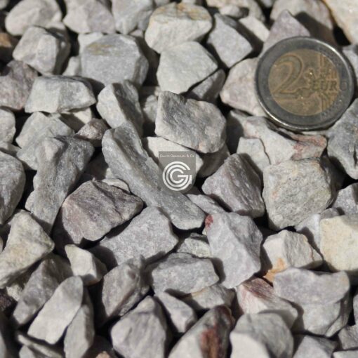 Découvrez notre Gravier Grès quartzite - Blanc gris 10/14 mm